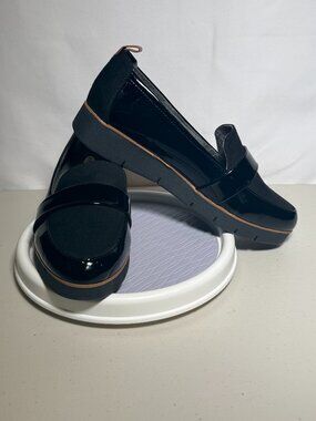 Dr. Scholl's Shoes Webster Wedge Loafer | Women | Size 8.5 | Black